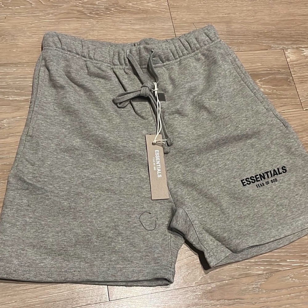Essentials Men's Light Grey Athletic Sweat Shorts